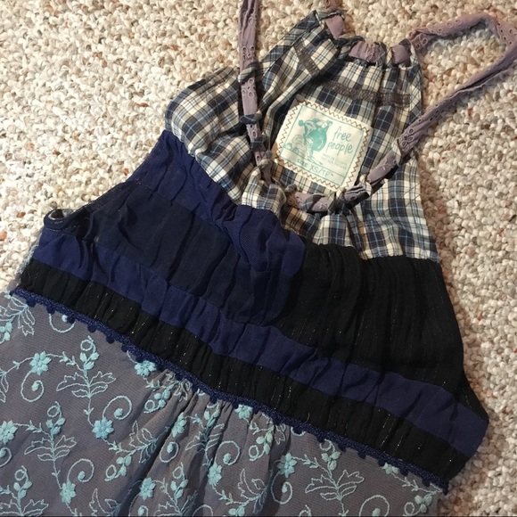 Free People Patchwork & Embroidered Top Sleeveless - Picture 3 of 7